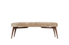 Sculptural ICO Bench Series 60 in Natural Walnut