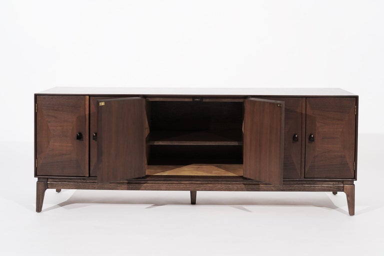 Mid-Century Modern Low Profile Credenza in Walnut, circa 1950s