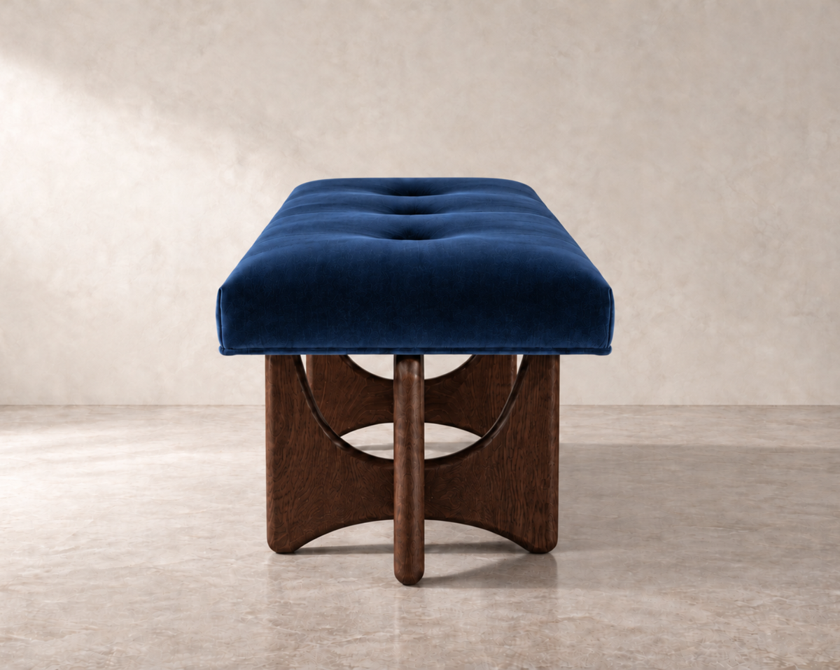 Artisanal Bench Series 72 in Dark Walnut