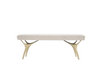 Crescent Bench Series 48 in Brushed Brass