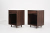 Set of Minimalist Walnut End Tables, C. 1950s