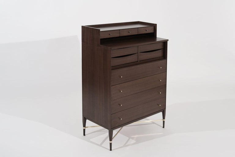 Paul McCobb Gentleman's Chest of Drawers in Mahogany, circa 1950s