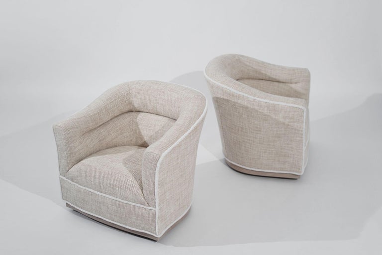 Scandinavian-Modern Swivel Chairs, Sweden, C. 1950s