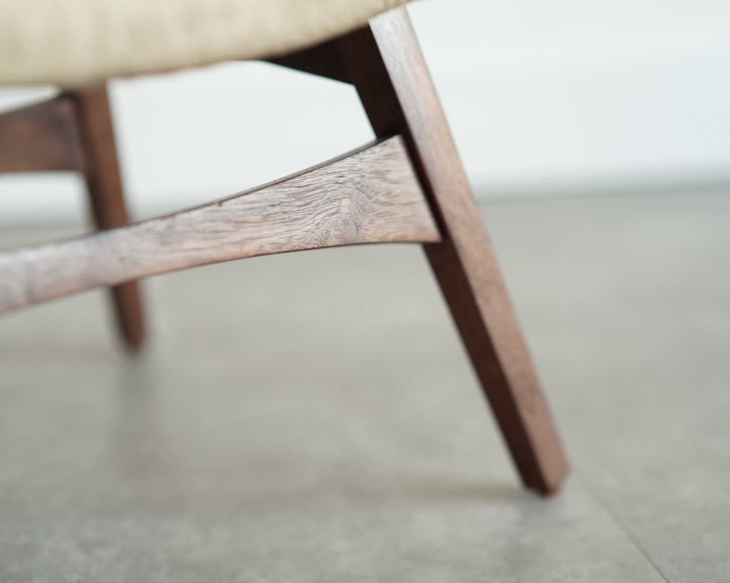 Curved Walnut Stools by Mel Abitz, C. 1960s