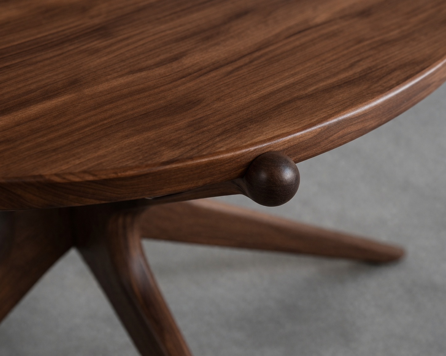 Gazelle End Table in Natural Walnut Petite