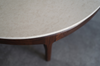 Travertine and Walnut Coffee Table by Erwin Lambeth, C. 1950s