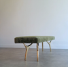 Crescent Bench Series 72 in Polished Brass