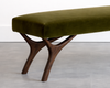 Crescent Bench Series 48 in Dark Walnut