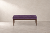 Linear Bench in Mohair — Floor Sample | Ready to Ship