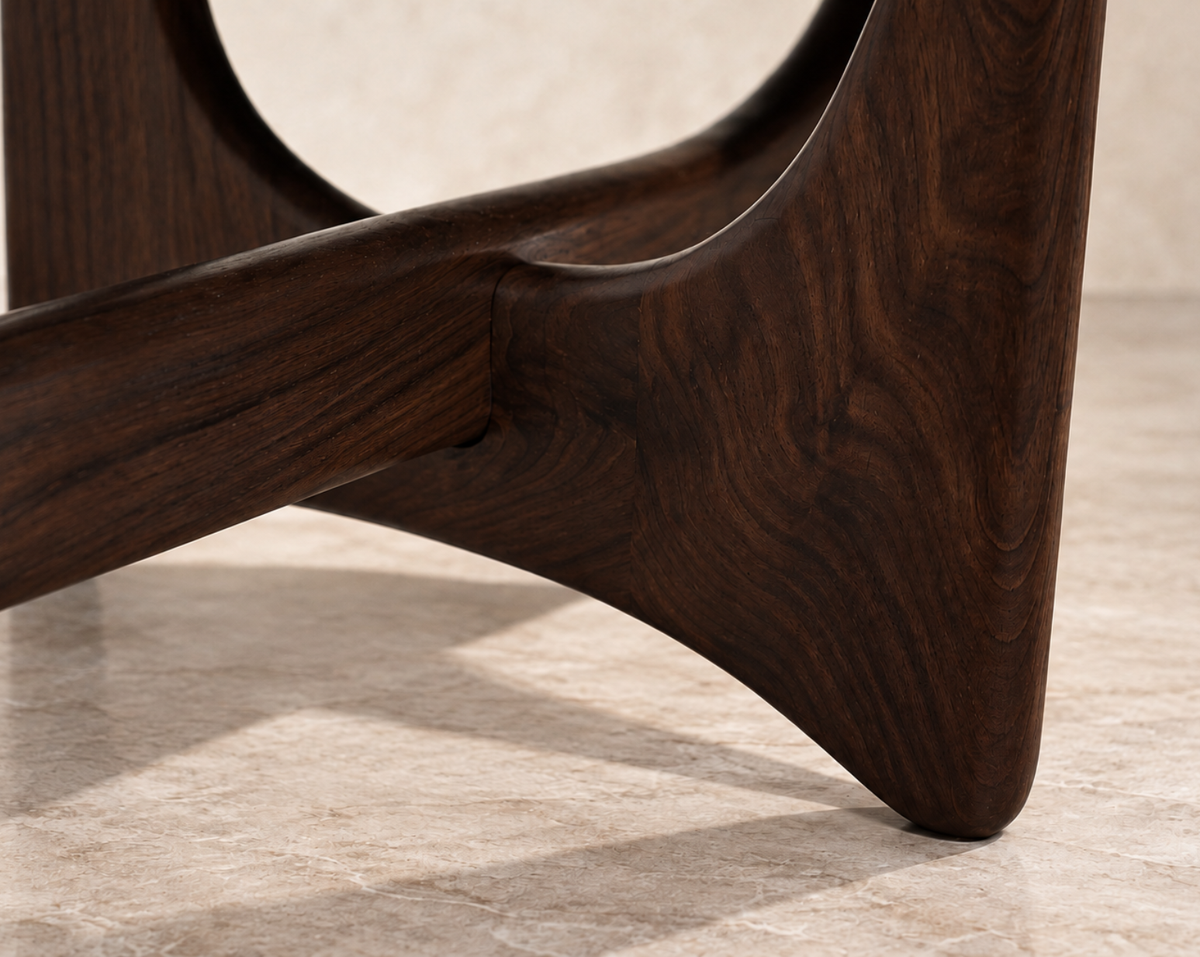 Artisanal Bench Series 72 in Dark Walnut