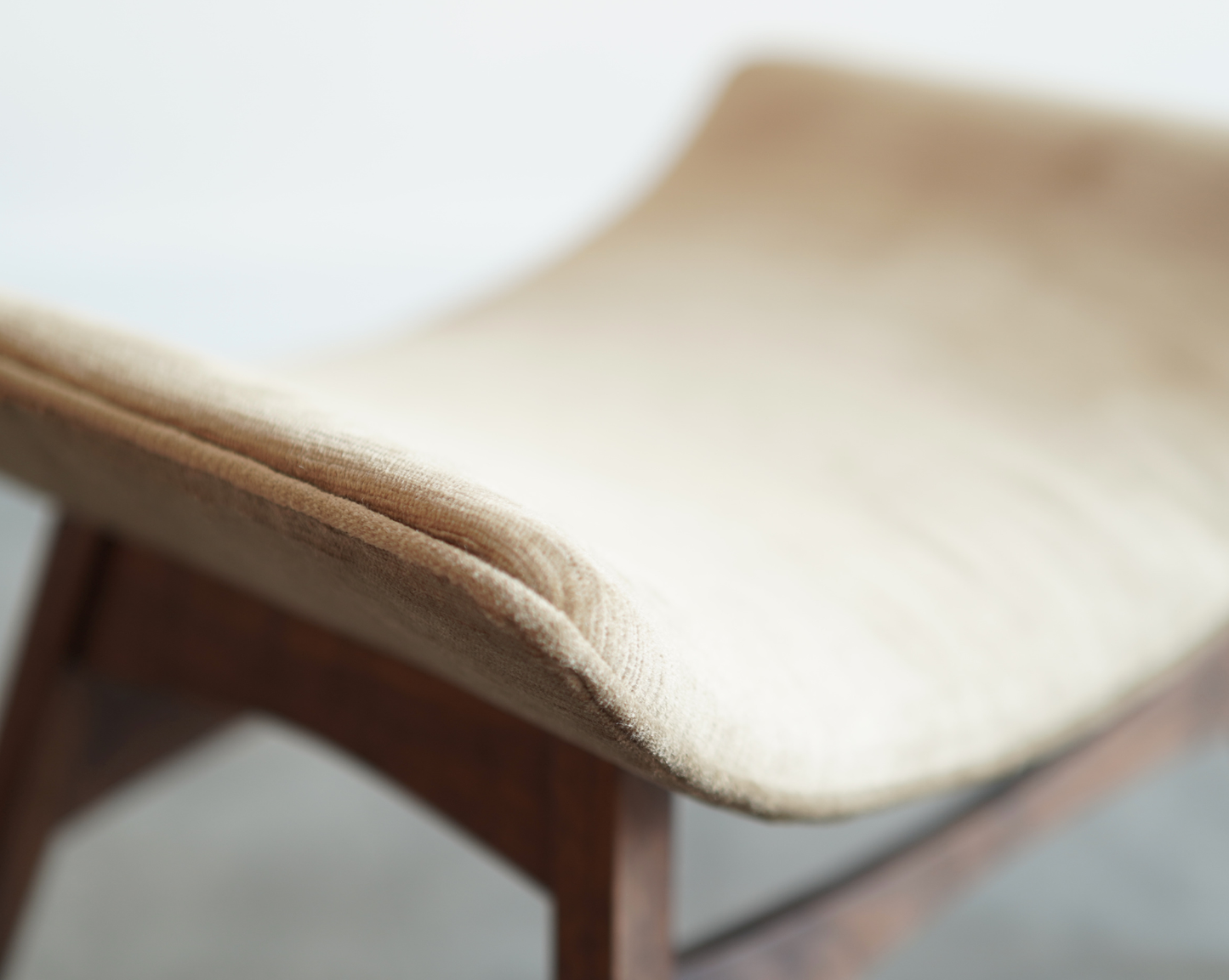 Curved Walnut Stools by Mel Abitz, C. 1960s