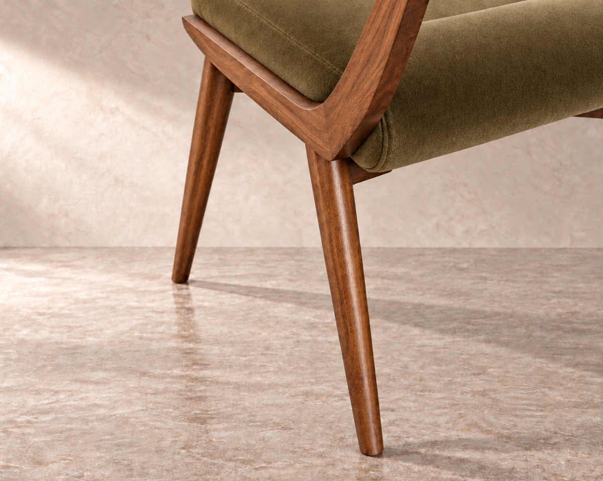 Parisiano Dining Chair in Natural Walnut