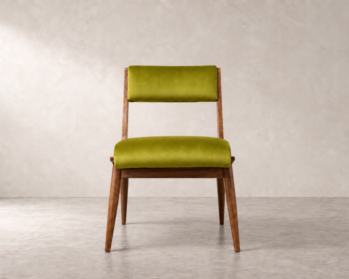 Low Back Parisiano Dining Chair in Natural Walnut