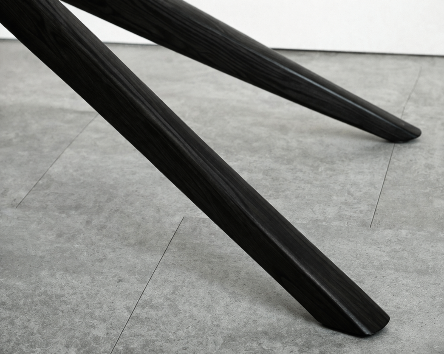 Gazelle Console Table in Blackout Oak Series 48