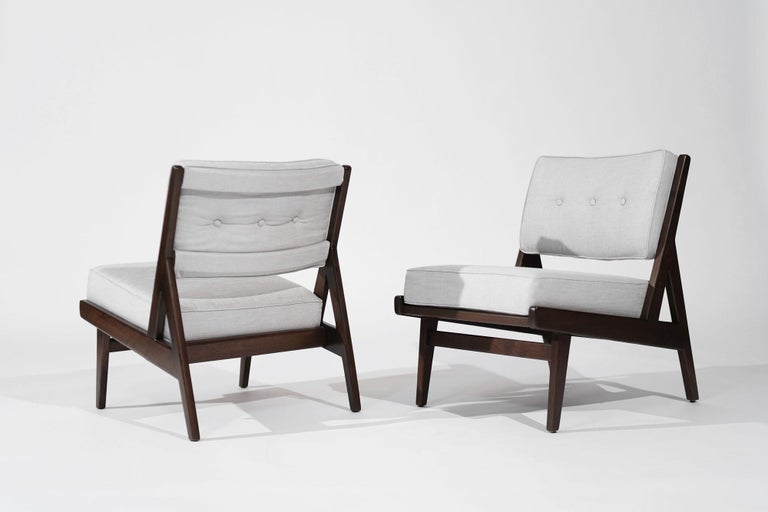 Rare Slipper Chairs by Jens Risom for Risom, Inc. C. 1950s