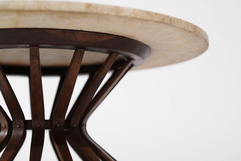 Sheaf of Wheat Travertine Top Coffee Table by Edward Wormley, C. 1950s