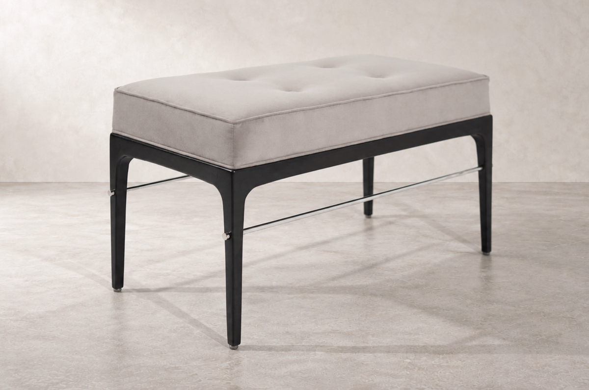 Ebonized Linear Bench — Floor Sample | Ready to Ship