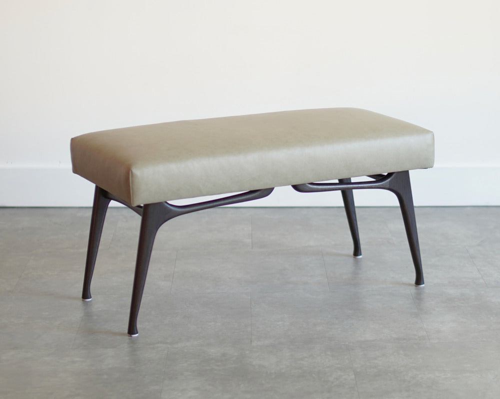Sculptural ICO Bench Series 36 in Espresso Walnut