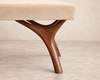 Crescent Bench Series 72 in Special Walnut