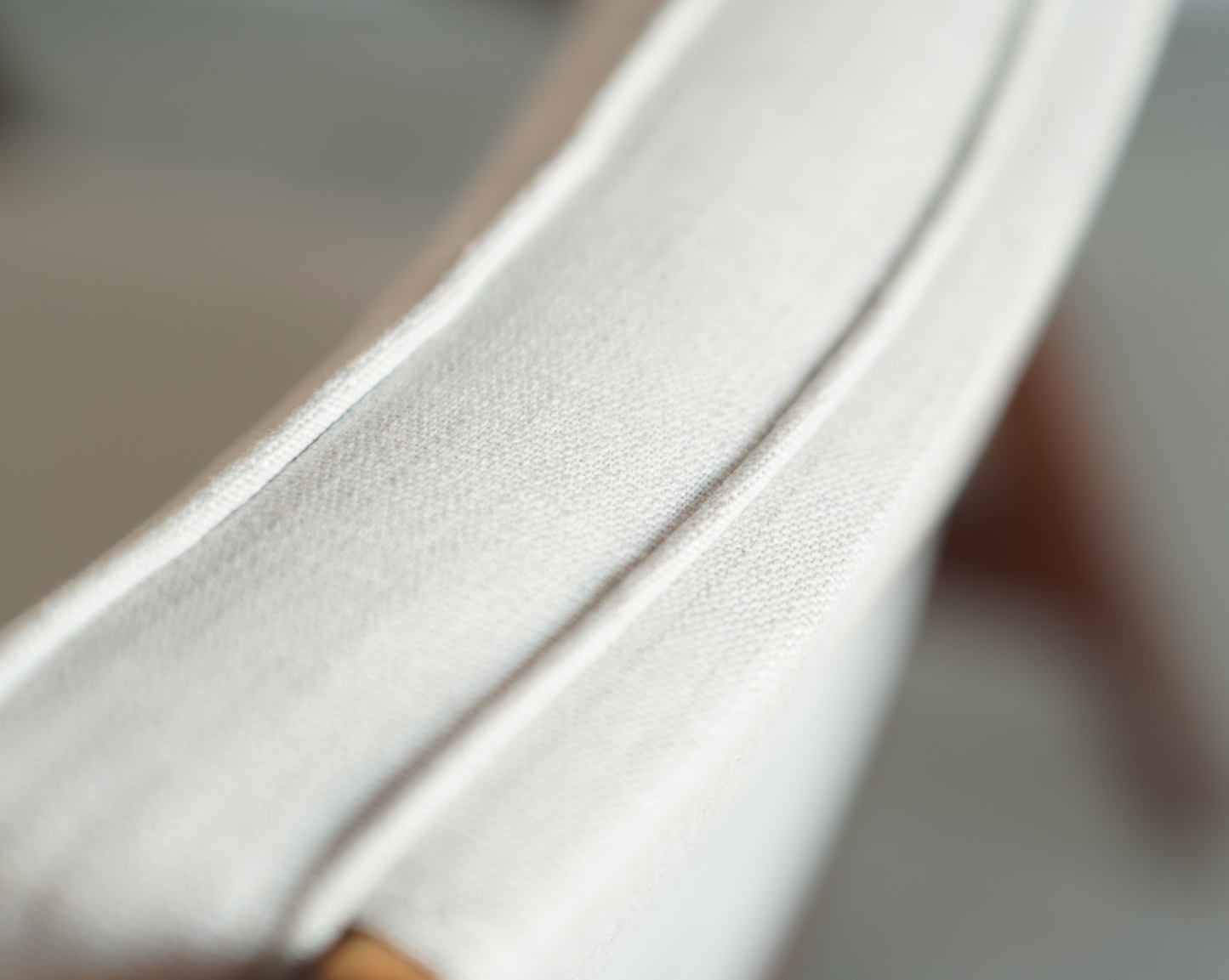 Walnut Lounge Chairs in Grey Linen by Jens Risom, Model U430, C. 1950s