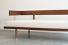 Mahogany and Brass Daybed by Harvey Probber, C. 1950s
