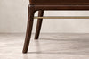 Sabre Leg Bench Series 60 in Dark Walnut