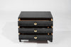 Stacked Nightstands in Black Ceruse