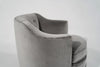 Edward Wormley for Dunbar Swivel Chairs in Grey Alpaca Velvet, C. 1950s