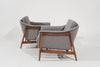Set of Teak Lounge Chairs by Folke Ohlsson for Dux, Sweden, circa 1950s