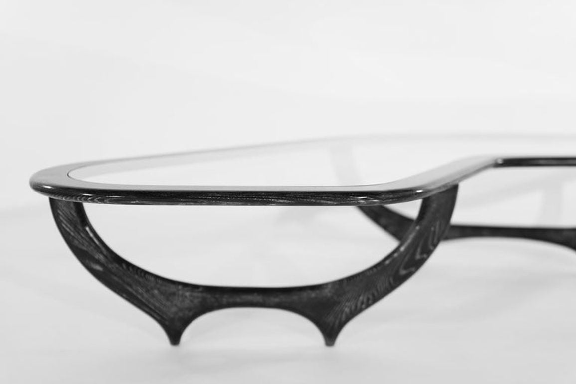 Contour Coffee Table in Black Ceruse