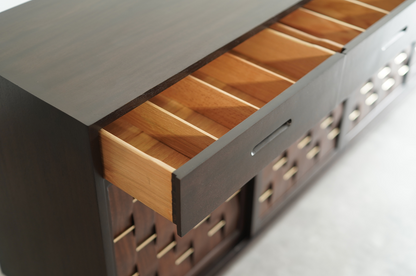 Basket Weave Credenza by Edward Wormley in Mahogany, C. 1960s