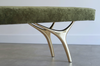 Crescent Bench Series 72 in Polished Brass