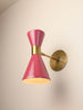 Campana Wall Sconce (Orchid, Natural Brass)
