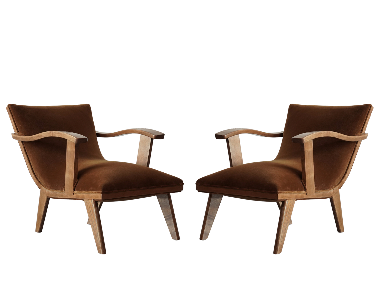 Scandinavian Modern Teak Lounge Chairs, Denmark, C. 1960s
