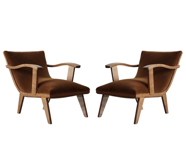 Scandinavian Modern Teak Lounge Chairs, Denmark, C. 1960s