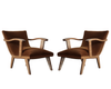 Scandinavian Modern Teak Lounge Chairs, Denmark, C. 1960s
