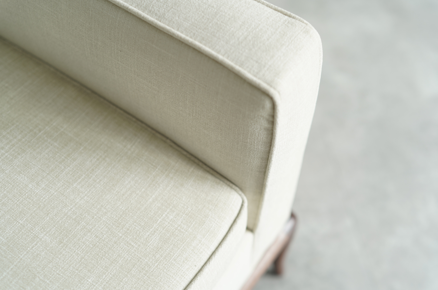 T.H. Robsjohn-Gibbings Walnut Framework Sofa, C. 1950s