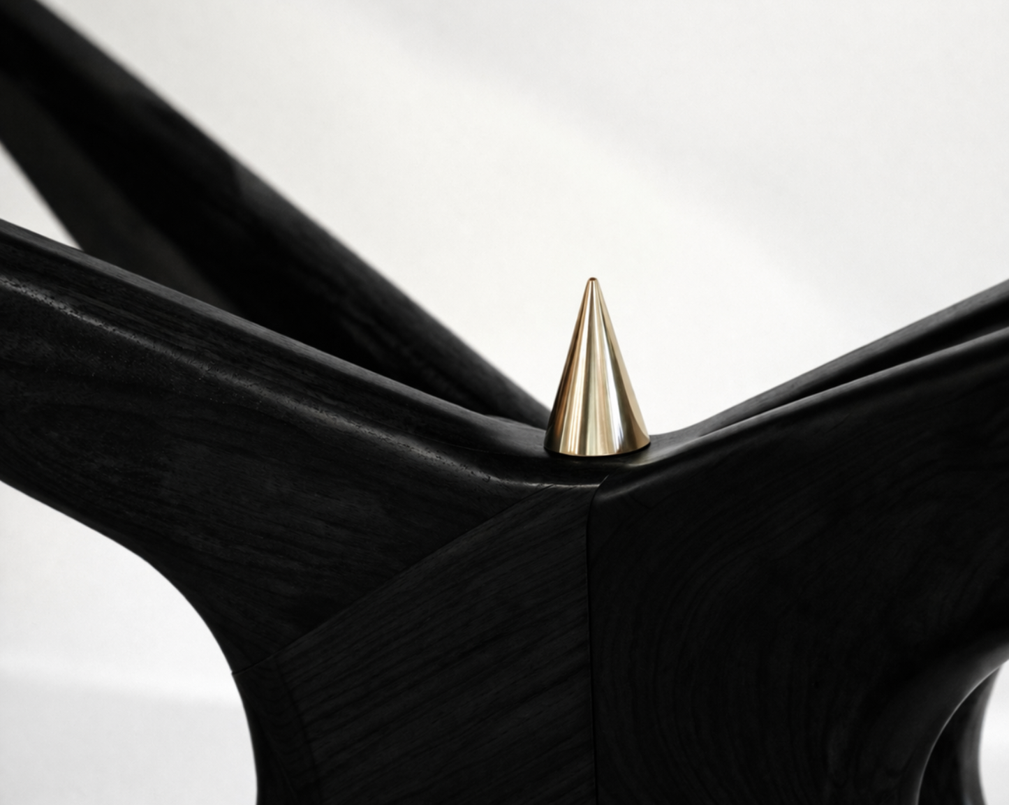 Gazelle Console Table in Blackout Oak Series 48