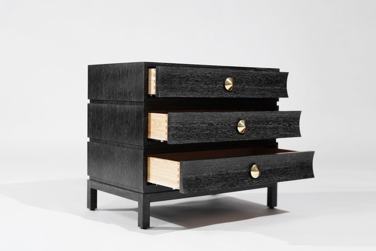 Stacked Nightstands in Black Ceruse