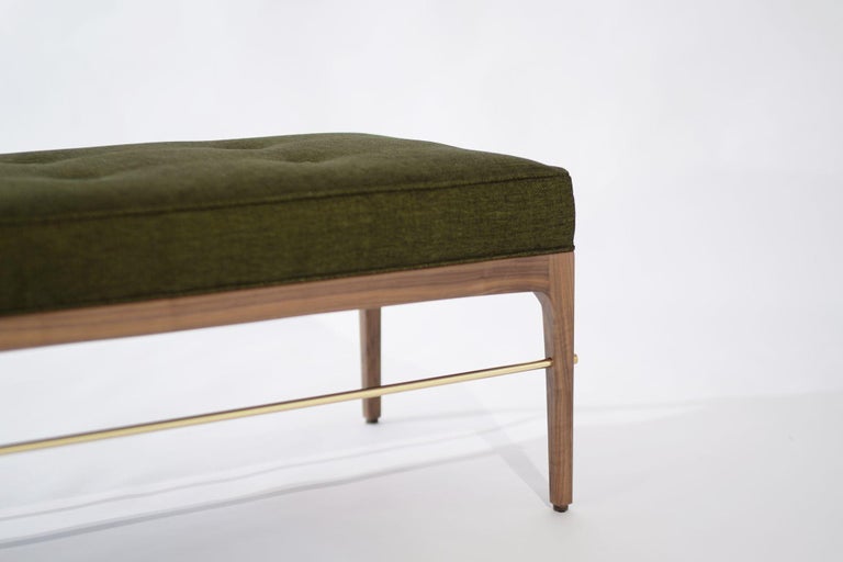 Linear Bench in Natural Walnut Series 48 by Stamford Modern