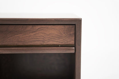 Set of Minimalist Walnut End Tables, C. 1950s