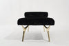 Crescent Daybed in Polished Brass