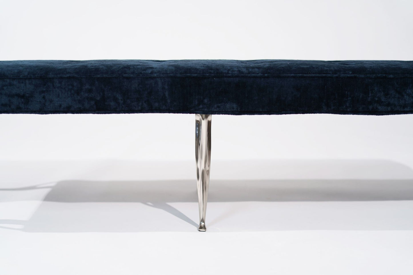 Mid Century Italian Bench in Chenille, C. 1950s