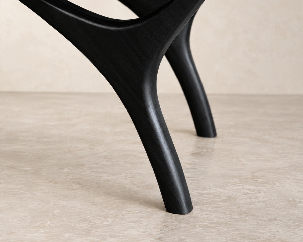Crescent Bench Series 60 in Blackout Oak
