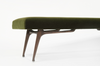 Sculptural ICO Bench Series 72 in Dark Walnut