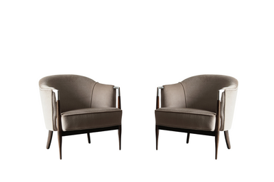 Set of MCM Lounge Chairs in Mohair, C. 1960s