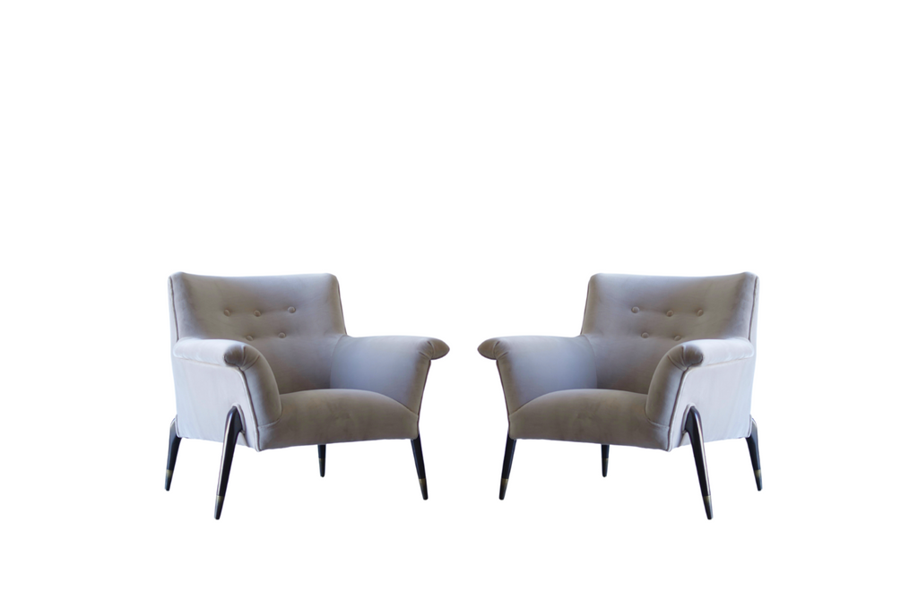 Spider Leg Lounge Chairs, Ico Parisi Style, C. 1960s