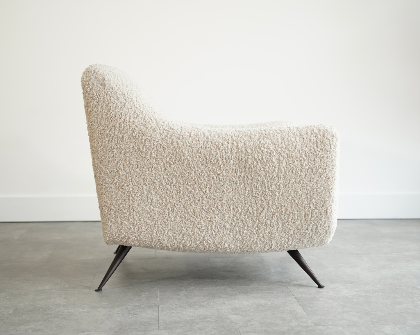 Lounge Chairs by Henry Glass in Oatmeal Bouclé, C. 1950s