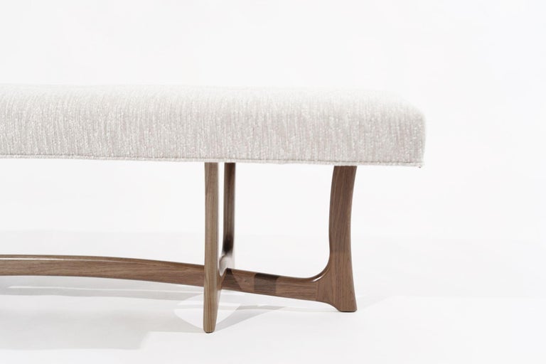 Forma Bench in Natural Walnut
