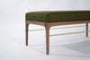 Linear Bench in Natural Walnut Series 48 by Stamford Modern